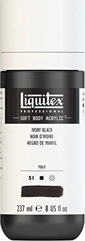 Liquitex Professional Soft Body Acrylic ivory black, 237ml