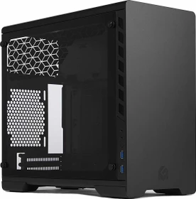 MetallicGear / MagniumGear Neo Mini schwarz, Glasfenster, Mini-ITX