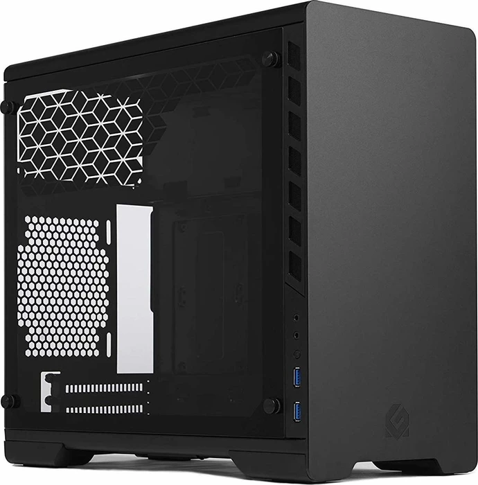 MetallicGear / MagniumGear Neo Mini schwarz, Glasfenster, Mini-ITX