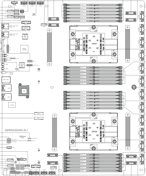 ASRock Rack GENOA2D24G-2L+ (2x AMD SP5)