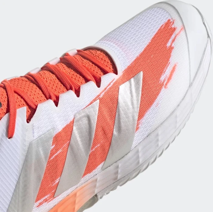 adidas Adizero Ubersonic 4 cloud white/silver metallic/solar red (Herren)