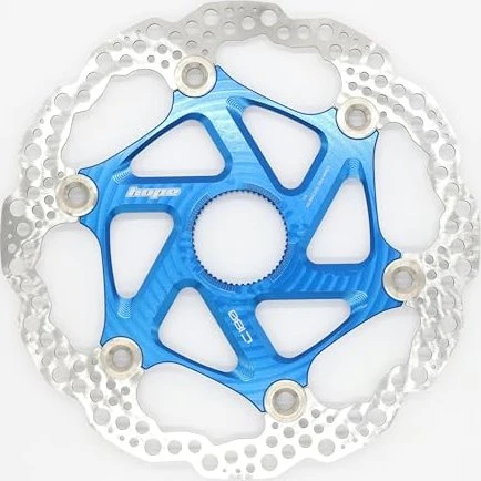 Hope Floating Centerlock Bremsscheibe 180mm blau