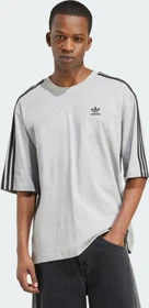 adidas Adicolor Oversized T-Shirt kurzarm medium grey heather/black (Herren)