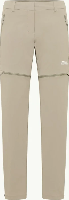Jack Wolfskin Hikeout Zip Away Zip-Off Hose lang stone (Damen)