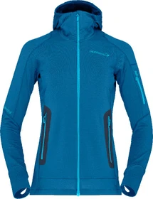 Norrøna Power Grid Hood Funktionsjacke mykonos blue (Damen)