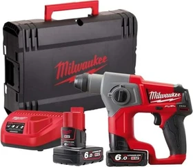 Milwaukee M12 CH-602X Fuel Akku-Bohr-/Meißelhammer inkl. Koffer + 2 Akkus 6.0Ah