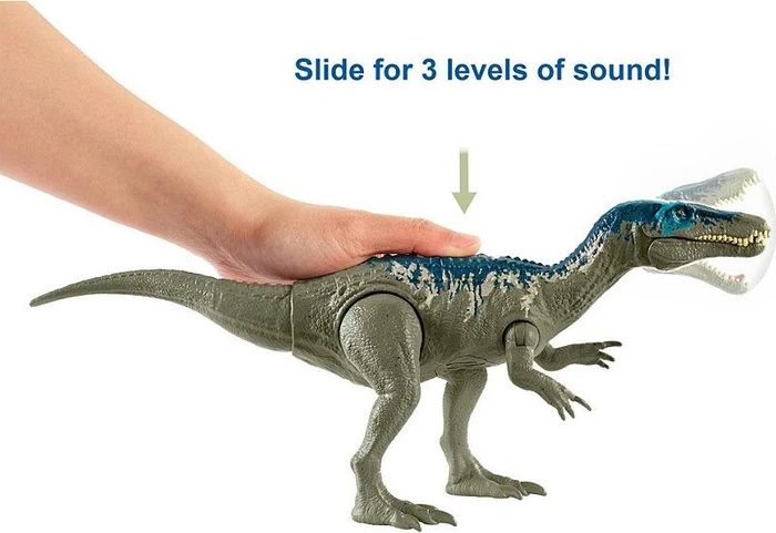 Mattel Jurassic World - Brüll-Attacke Baryonyx Chaos
