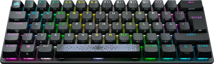 Corsair Gaming K70 PRO MINI Wireless, MX SPEED RGB Silver, USB/Bluetooth, CH