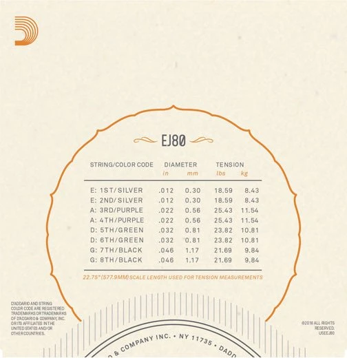 D'Addario Octave Mandolin Phosphor Bronze Medium