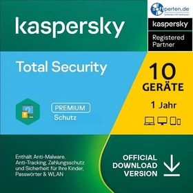 Kaspersky Lab Total Security 2021, 10 User, 1 Jahr, ESD (deutsch) (Multi-Device)