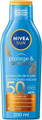 Nivea Sun Protect & Bronze Sun Lotion LSF50, 200ml