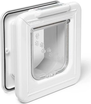 Pet Mate Cat Mate Elite Mikrochip Katzenklappe mit Zeitschaltuhr Funktion