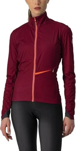Castelli Go Fahrradjacke bordeaux/brilliant pink (Damen)