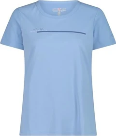 CMP Piqué Print Funktionsshirt kurzarm blau (Damen)
