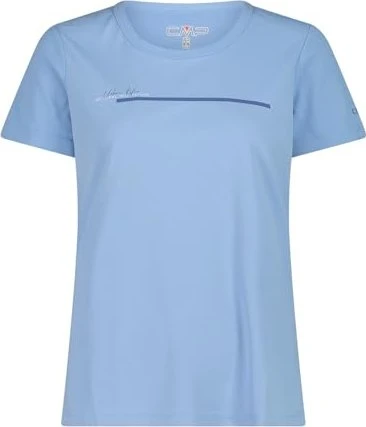 CMP Piqué Print Funktionsshirt kurzarm blau (Damen)