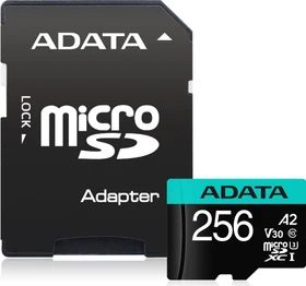ADATA Premier Pro R100/W85 256GB Kit, UHS-I U3, A2, Class 10