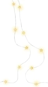 Wentronic goobay Silberdraht-Lichterkette Sterne LED 20x warmweiß