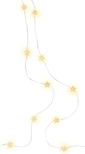 Wentronic goobay Silberdraht-Lichterkette Sterne LED 20x warmweiß