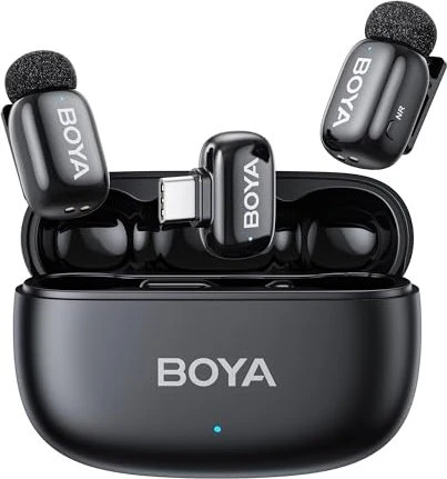 Boya Boya mini 2-02 (USB-C, 2 Mics, Ladeetui) schwarz