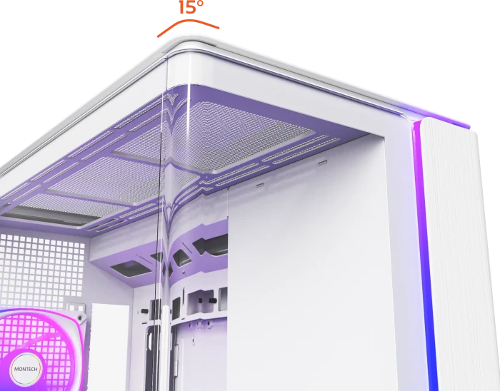 Montech King 15 Pro White, Glasfenster