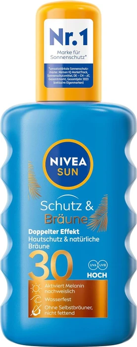 Nivea Sun Schutz & Bräune Sonnenspray LSF30, 200ml