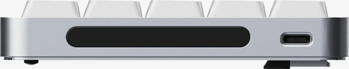 Lofree Flow 2 68, Silver, LEDs weiß, Kailh LOW PROFILE Void, USB/Bluetooth, US