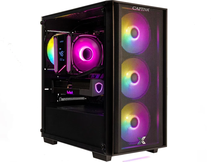 Captiva Highend Gaming R99-622, Ryzen 5 7500X3D, 16GB RAM, 500GB SSD, Radeon RX 9060 XT, Windows 11 Home