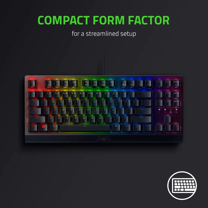Razer BlackWidow V3 Tenkeyless, Razer GREEN, USB, FR