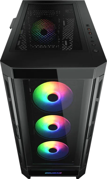 Cougar Duoface Pro RGB, schwarz, Glasfenster