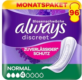Always Discreet Normal Hygieneeinlage, 96 Stück