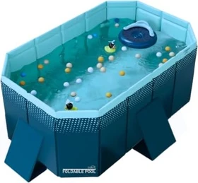Starlyf Faltbares Planschbecken rechteckig 130x90x45cm