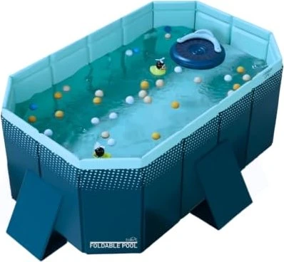 Starlyf Faltbares Planschbecken rechteckig 130x90x45cm
