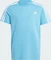 adidas Essentials 3-Streifen Cotton T-Shirt kurzarm semi blue burst/white (Junior) Vorschaubild