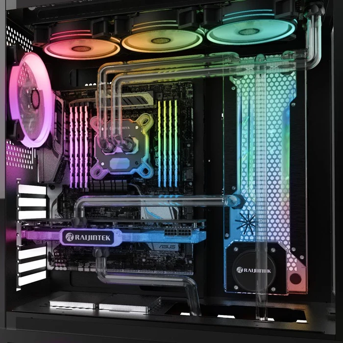 Raijintek Acheron 360 D5 EVO RBW Distro Plate, Verteilerplatte mit Pumpe