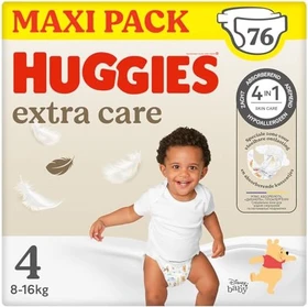 Huggies Extra Care Gr.4 Einwegwindel, 8-16kg, 76 Stück (2x 38 Stück)