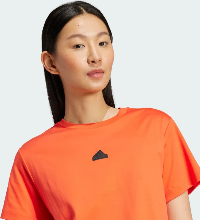 adidas Signature Graphic Print T-Shirt kurzarm bright red (Damen)