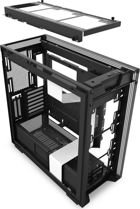NZXT H710i, weiß, Glasfenster