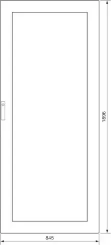 Hager Sichttüre Securitglas ASV mit Verschluss IP41 850x2000