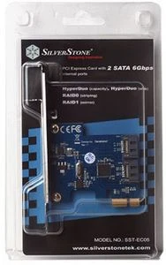 SilverStone EC05, 2x SATA 6Gb/s, PCIe 2.0 x1