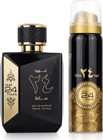 Lattafa Ard Al Zaafaran Oud 24 Hours EdP 100ml + Deo Spray 50ml Duftset