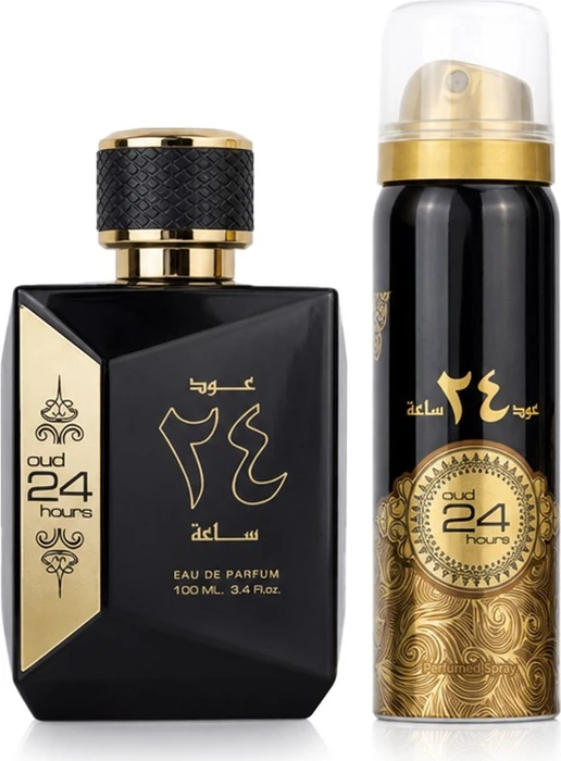 Lattafa Ard Al Zaafaran Oud 24 Hours EdP 100ml + Deo Spray 50ml Duftset
