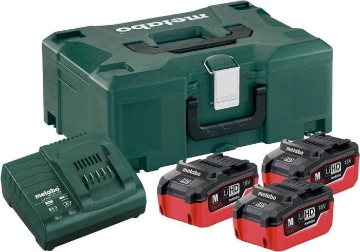 Metabo Starterset 18V, 5.5Ah, Li-Ionen/LiHD, 3 Akkus [16.5Ah] [297Wh]