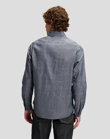 Lee 101 Heritage Workwear Relaxed Hemd langarm dry blue (Herren)