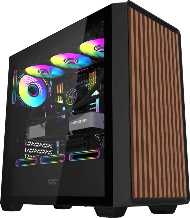 DarkFlash DS900WD Black, Glasfenster