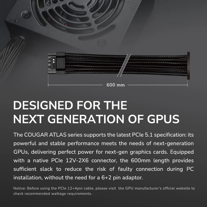 Cougar ATLAS 650 650W, ATX 3.1