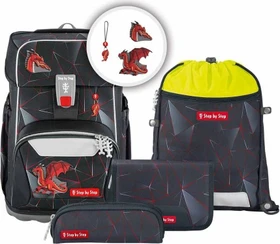 Step by Step Giant Dragon Drako Schulrucksack-Set, 5-tlg.