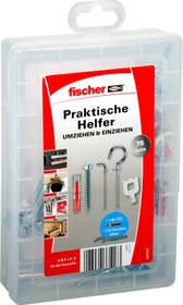 fischer EasyDIY Box Neue Wohnung Schrauben/Dübel-Sortiment inkl. Werkzeugbox, 76 Stück
