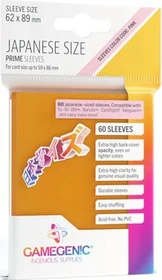 Gamegenic Japanese Size Prime Sleeves orange, 60 Stück