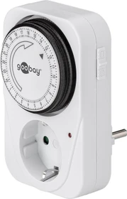 goobay analoge Tageszeitschaltuhr, IP20, weiß