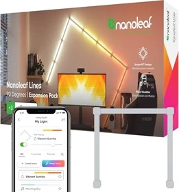nanoleaf Lines 90 Degrees LED Lichtleiste Erweiterung 2W, 3 Stück